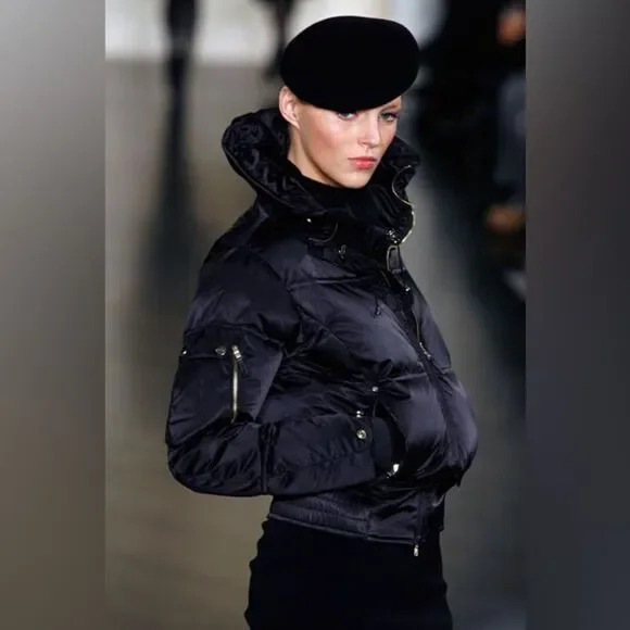 Ralph Lauren RLX Fall 2007 Runway Black Satin Ski Puffer Jacket - Picture 15 of 16